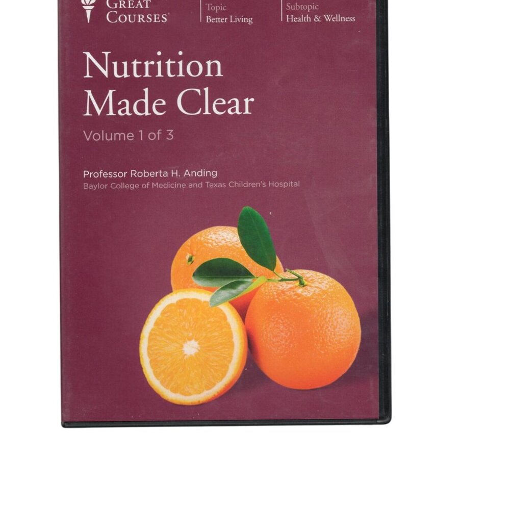 Nutrition Made Clear The Great Courses  18 Discs No Booklets